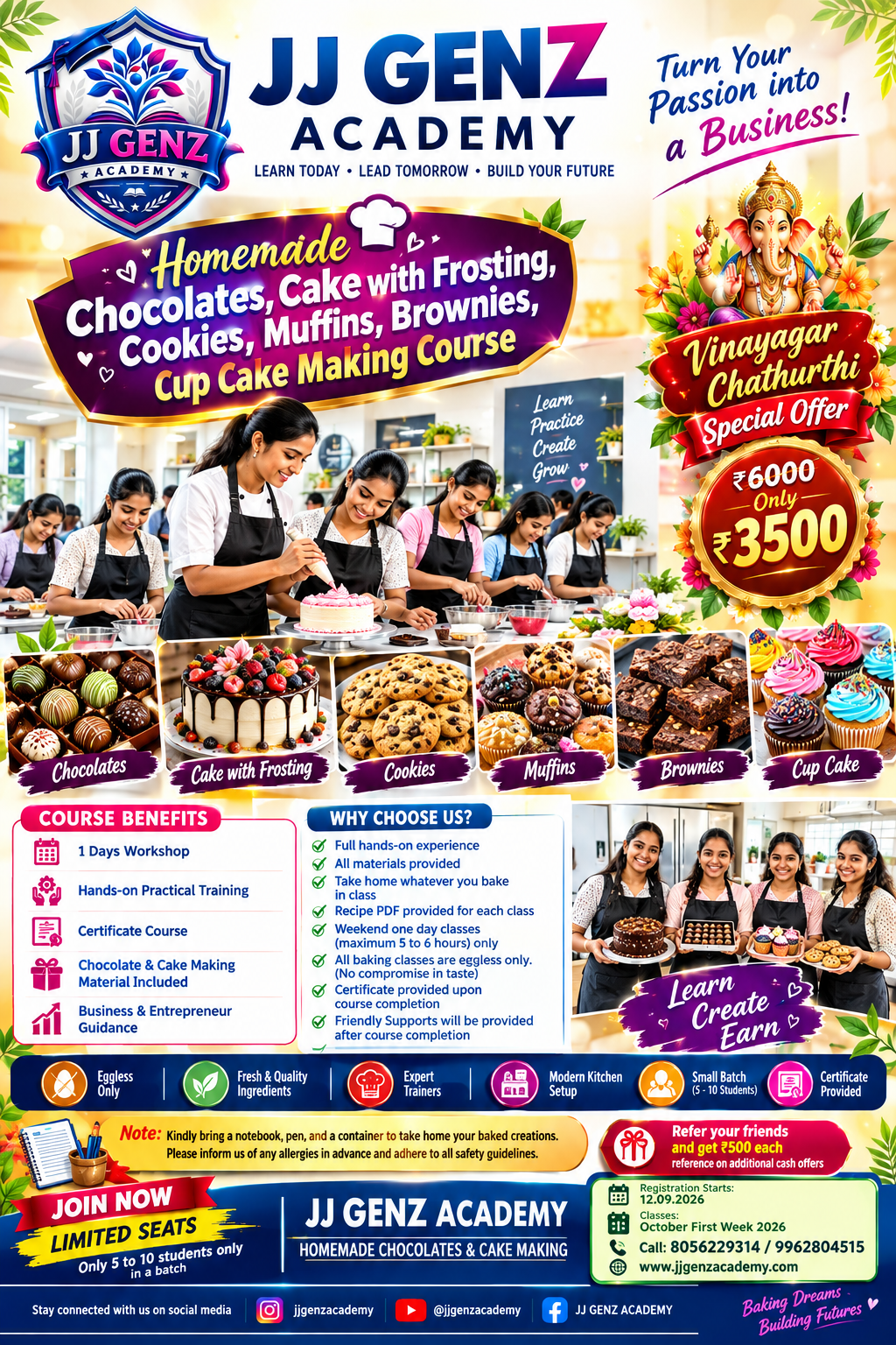 HOMEMADE BAKING CLASSES